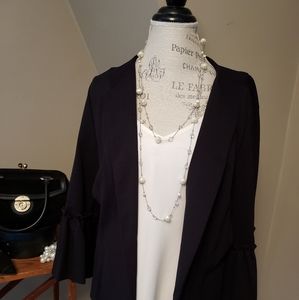 Worthington Ruffle Cuff Blazer